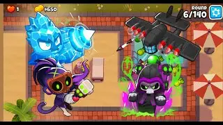 Can 4 Towers beat Round 140? feat. Icicle Impale and Flying Fortress!