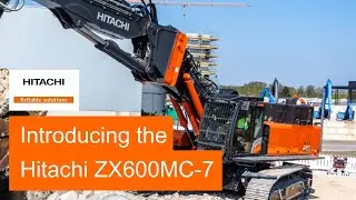 Hitachi multi-carrier excavator multi-tasks on demolition projects