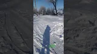 Расчистка снега 11января после снегопада ))