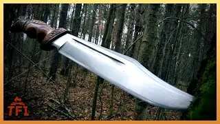 How to make a knife like Crocodile Dundee. From the spring. Do it yourself.
