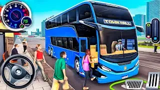 US Coach Bus Driving Simulator 2024 - Real Offroad Bus Drive 3D - Android GamePlay #2