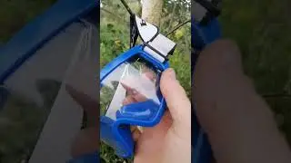 Расстреляли из пневматики лицевые щитки!! / Shot his face protection with a pneumatic pistol