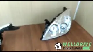 Фары передние Opel Vectra C хром headlights