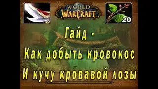 World of Warcraft. Classic. Гайд - Как на изи получить кровокос и фармить кровавую лозу.(Змейталак)