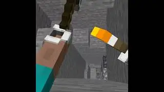 РАЗБЕЖАВШИСЬ, ПРЫГНУ СО СКАЛЫ || #minecraftvr