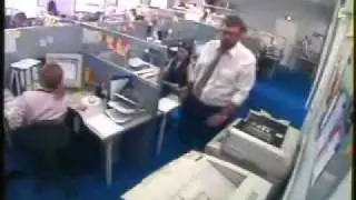 Büro Ausraster am Kopierer