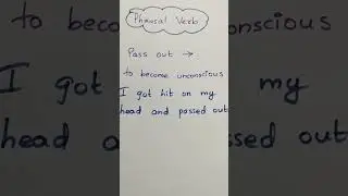 Phrasal verbs with meaning|phrasal verbs in english|pass out|