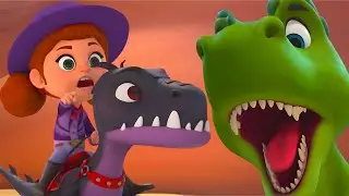 ¡El T-Rex está muy enojado! | Dino Ranch Español