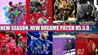 PES MOBILE PATCH V5.5.0 | NEW SEASON, NEW DREAMS PATCH V5.5.0 | BEST PATCH FOR PES 21 MOBILE