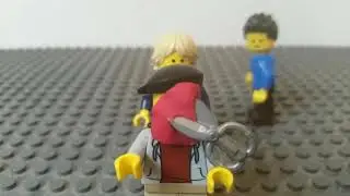 LEGO running with scissors