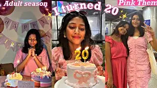 🎀20th Birthday Vlog (Birthday Haul, Twin Birthday celebration with Friends)✨Pragati shreya