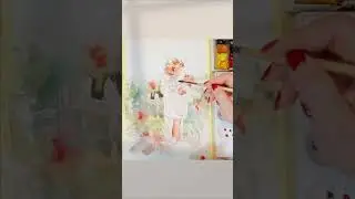 Атмосферный акварельный сюжет 