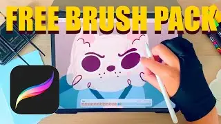 FREE Procreate BrushPack for IPad / Sketching, Lining and Textures!