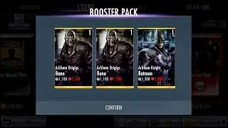 injustice mobile 2.7.1 | many Asylum packs opening + Arkham knight batman