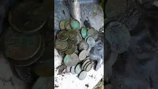 Нашли КЛАД! Куча старинных монет из одной ямы 