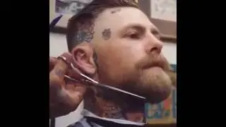 CORTE DE CABELO EM CABEÇA TATUADA - HAIRCUT TATTOO HEAD