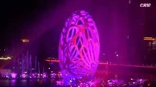 惠州千花洲度假酒店夜景噴泉