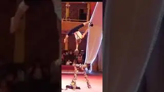 Александр Эгромжан на арене цирка в роли Челентано.