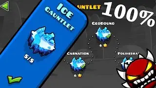 Ice Gauntlet levels with Difficulty Meter