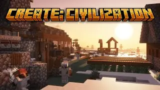 100 Player Minecraft Civilization, But With Create Mod