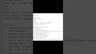 useradd options | UserAdministration07 | Linux | Skel files | mail spool | bin bash