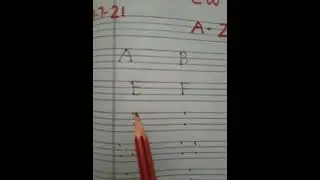 Learn and write capital A to Z