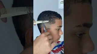 Corte só com a tesoura e máquina