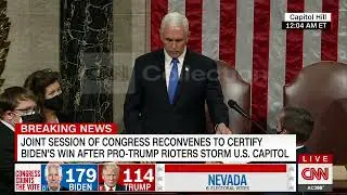 Congress certifies the results of the 2020 election after rioters storm the Capitol
