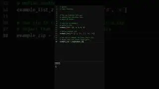 Python Programming, zip() Function