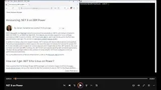 NET 8 on Power with Red Hat Enterprise Linux