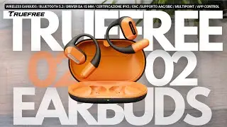 UNBOXING Truefree 02 WIRELESS Earbuds / Bluetooth 5.3 / Driver 15 mm /ENC / Multipoint / App Control