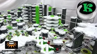 Marble run - Boosted magnet power!!! (supermagnete, gravitrax)