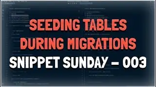 How to seed your tables during migrations using Laravel
