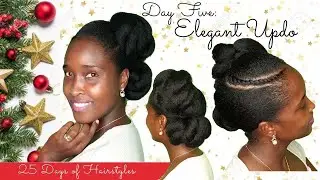 ELEGANT UPDO || 🎄 HairMas Day 5 🎄