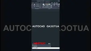 امر مهم حل مشكله الكتابه المقلوبه في برنامج الاتوكاد #shorts