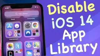 How to disable App Library in iOS