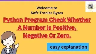 Python Program To Check Whether the number is Positive, Negative or Zero. #pythonbeginners