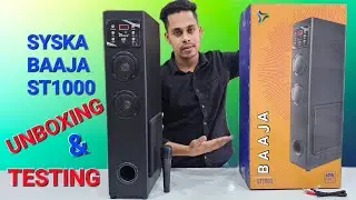 Syska Baaja ST1000 Home Theater Unboxing review// Best tower home theater 