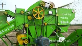 2019 Amazing High Speed Peanut Separate Machine At Work | Peanut Harvest Scene