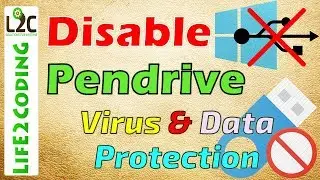 How To Disable USB Drives, Pendrive or Removable Disks in Windows 10, 8, 7