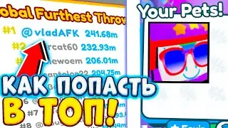 КАК ПОПАСТЬ В ТОП😱 В YEET A PET! КАК ПОЛУЧИТЬ HUGE STUNT UNICORN ПЕТ СИМУЛЯТОР ИКС ROBLOX PSX
