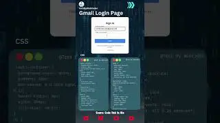 Gmail Login Page Using Html,Css And Javascript|| Source Code Link In Description 