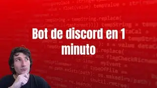 Create your Discord Bot in 1 minute | Getting Started with Python