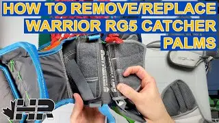 How to replace or remove the Warrior RG5 goalie catching glove removable palms