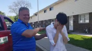Leaking Heaven -- Girl feels Holy Spirit and is healed of back pain instantly.