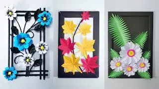 Beautiful paper wall hanging | Paper crafts for home decor | Unique Paper flower wall decoration
