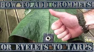 How to add grommets or eyelets to tarps