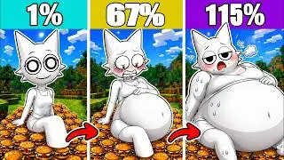 Minecraft Build BUT WENDA BECOMING FATTER 🍔 | Incredibox Sprunki
