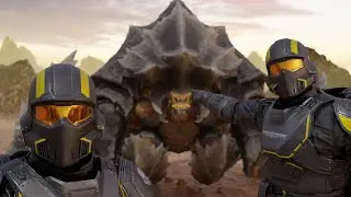 Helldivers 2: When you see a Charger (Animation)