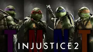 Injustice 2 - All TMNT characters gameplay [4k 60fps]